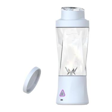 Imagem de MotiveTech Liquidificador portátil, Processamento de alimentos, de tamanho pessoal, Espremedor elétrico, Copo liquidificador portátil para fazer de, Branco