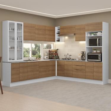 Imagem de Armário Cozinha Completa Branco/rustic Stella Madesa 01