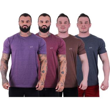 Imagem de Kit 4 Camiseta Tradicional Masculina MXD Concei Grife Básico Cor:;Tamanho:G;Gênero:Masc...