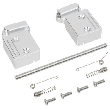 Imagem de HOBBYMARKING Suporte de eixo traseiro de alumínio com mola para peças de atualização de carro off-road Tamiya Grasshopper 2 RC (prata)