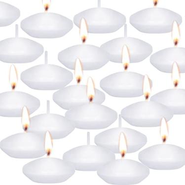 Imagem de Velas flutuantes de centro de mesa – Pacote com 20 velas flutuantes de 5 cm para centros de mesa, bom para Halloween, Natal, Ação de Graças, Ano Novo e muito mais – Bom para decoração de casa e