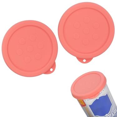 Imagem de Pacote com 2 tampas de silicone para limpeza em pó compatíveis com Bar Keepers Friend, Cometa, Ajax Powder Cleanser(340 g e 595 g), resistência à umidade, acessório de limpeza para manter o pó seco