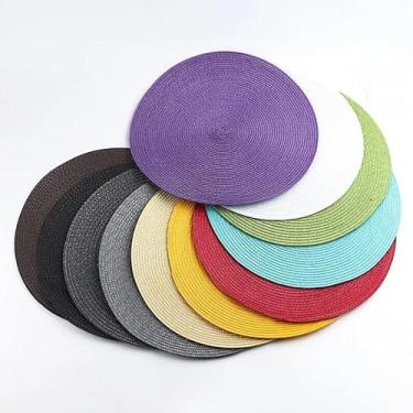 Imagem de Kit Peças Jogo Redondo Sousplat Cozinha Jantar Descanso De Prato Sousplat Cozinha(ALEATÓRIO,4 PEÇAS)