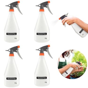 Imagem de Borrifador Pulverizador Jardinagem Manual 1 Litro Kit 04 Un