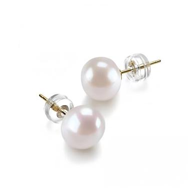 Imagem de A GOOD OMEN Brincos de pérola simulados simples e modernos para acessórios femininos de uso diário, brincos femininos multifuncionais e elegantes, joias criativas, presentes com caixa de armazenamento