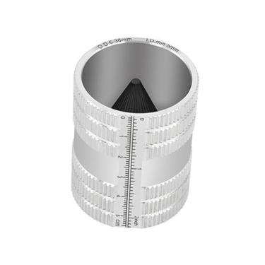 Imagem de Baoblaze Ferramenta de chanfradura para alargador de tubos internos e externos, acessórios resistentes, portáteis para tubos de cobre e PVC, limpador