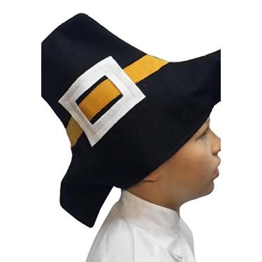 Imagem de CHEFSKIN Chapéu de peregrino adulto de Ação de Graças, tamanho adulto, para adolescentes, feltro, macio e confortável