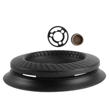 Imagem de GOOHOCHY 1 conjunto de redutor de cobertura de grelha de queimador a gás para fogão a gás, utensílio de cozinha compatível com fogões para restaurantes domésticos e lojas de alimentos