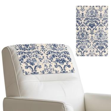 Imagem de Menostgox Capas de encosto de cabeça para poltronas reclináveis de couro poliuretano, protetor de encosto de cabeça, impermeável, 43 x 70 cm, fácil de instalar, conjunto de 2