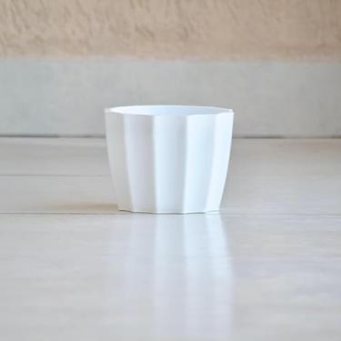 Imagem de Vaso de Plantas e Flores Centro Mesa Suculentas e Cactos Injetado Liso Luxo (Branco)