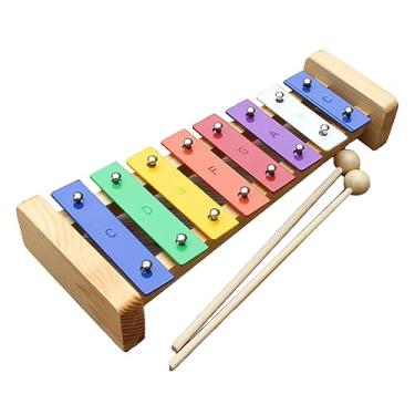 Imagem de RiToEasysports 8 Nota Crianças Xilofone Tom Claro Instrumento de Desenvolvimento Educacional para Jardim de Infância Uso Doméstico Placa de Alumínio