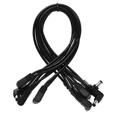 Imagem de LiebeWH Daisy Chain Cable para Guitarra Elétrica Efeitos Pedais Alta Condutividade Ângulo Direito Plug Daisy Chain Power Cable (8 Way)