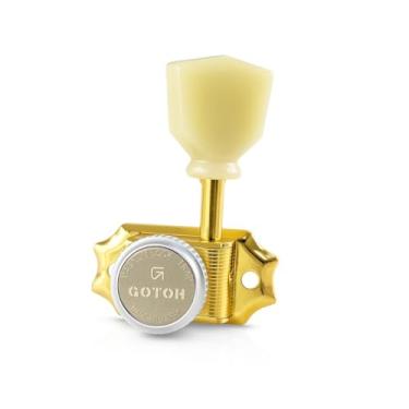 Imagem de Afinadores de bloqueio Gotoh - 3 por lado - Magnun Lock Trad (MG-T) - Dourado