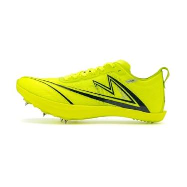 Imagem de Sonic Cat Tênis de atletismo masculino feminino infantil Spikes de comprimento total com placa de carbono tênis de salto de corrida para corrida e corrida profissional para meninos, Verde, 41