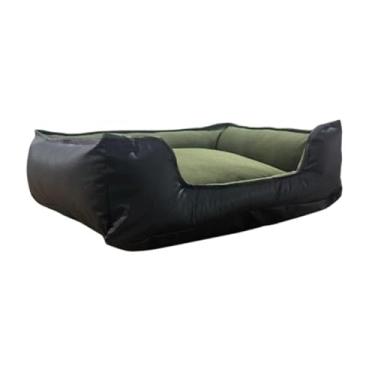 Imagem de CAMA CAMINHA PET PARA GATO CACHORRO IMPERMEÁVEL FÁCIL DE LIMPAR COM ZÍPER CAMA PARA CACHORRO (M(60x50),Preto com verde)
