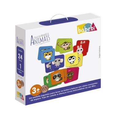 Imagem de Joguinhos de Bolsa: Jogo da Memória Animais - Babebi