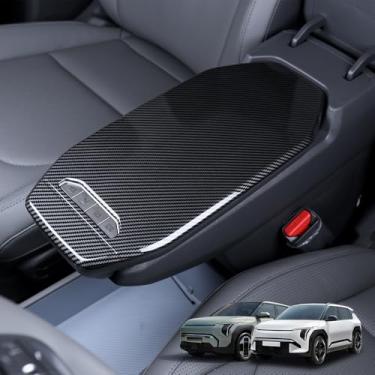 Imagem de Cnaurda Capa de proteção de painel de caixa de apoio de braço central para carro, almofada de apoio de braço para console central, almofada de apoio de braço de carro compatível com acessórios KIA EV3