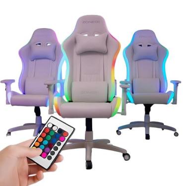 Imagem de Cadeira Gamer Led Rgb Ergonômica Reclinável Braço 2D 150Kg - Pluggei S