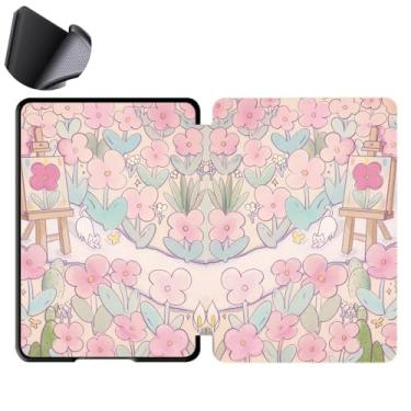 Imagem de Yzlvigrous Capa para Kindle Paperwhite 12th/Coloroft Signature Edition 1ª Geração 2024, Tampa Traseira de TPU Macia de 7 Polegadas com Sono/despertar Automático, Modelo: SA569P/SA568B/SA59CP