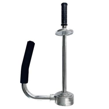 Imagem de GOLICC Suporte de dispensador de embalagem de filme elástico de paletes, altura ajustável 30,5-50,8 cm para filme de 7,6 cm e 5 cm e 3,8 cm, alça ergonômica para armazém, logística, embalagem