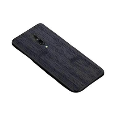 Imagem de Capa De Telefone Em Couro Com Padrão De Madeira De Bambu Para Oneplus 