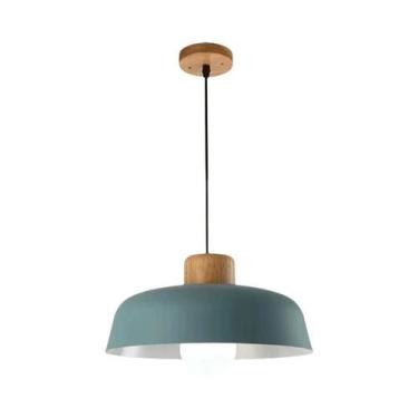 Imagem de Lustre De Madeira Sólida Estilo Nórdico Para Sala De Estar, Quarto, Es