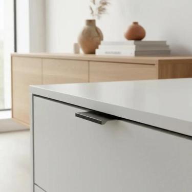 Imagem de Puxador Perfil Para Moveis Cozinha Armários Escritório Guarda Roupa Sl