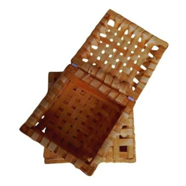 Imagem de Baú de Palha Cesto de Festa Produto | Organizador Multiuso Decorativo | #Arthplast (Cesto Quadrado, Tamanho GG)