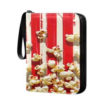 Imagem de Wassud Fichário de 4 bolsos Poccorn comporta 400 cartões padrão, álbum TCG CCG MTG à prova d'água, presentes para colecionadores, meninos e meninas