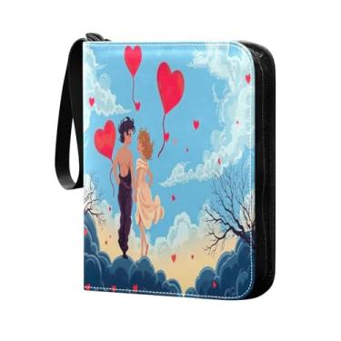 Imagem de Wassud 4 bolsos para amantes de fichários de cartões colecionáveis comporta 400 cartões padrão, álbum TCG CCG MTG, presentes para colecionadores, meninos e meninas