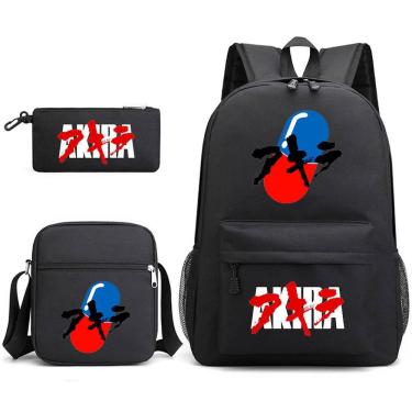 Imagem de Mochila Akiras Cartoon Kids School 3 unidades/conjunto de lona