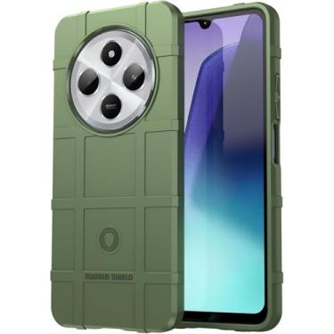 Imagem de Capa Case Para Xiaomi Redmi 14C 4G e 5G (Tela 6.88) Armadura Proteção Militar Anti Choque (Verde)