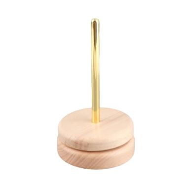 Imagem de Suporte de fio ainoli, dispensador de fio de lã, enrolador, eixo, tricô, crochê, ferramenta de enrolamento