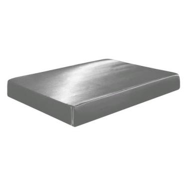 Imagem de Lençol Avulso Com Elástico Casal King Cetim Seda Alto Brilho - Confecç