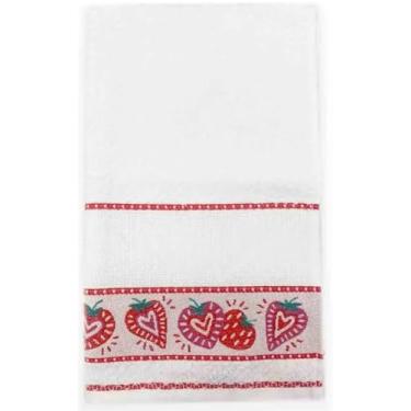 Imagem de Pano de Prato Felpudo Dohler Vigo Morangos para Bordar