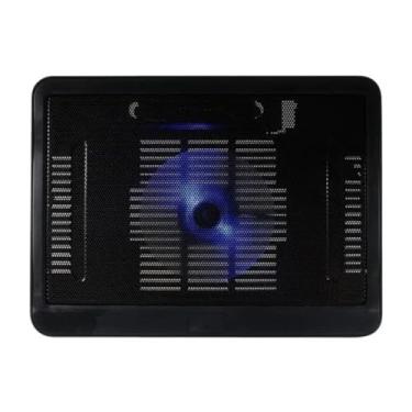 Imagem de Base Notebook M19, Cooler Ergonômico com Ventilador USB para Laptops até 15.6 Polegadas, Preto, 33x25x2.4cm, Ajustável e Silencioso