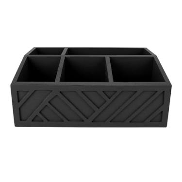 Imagem de ZAWELIYO Organizador de Saquinhos de chá de Madeira, Caixa de Armazenamento Dividida Eficiente Com Espaço Premium para Cápsulas de café, Copos de para Casa, Cozinha e Escritório (Preta)