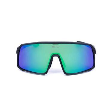 Imagem de Óculos de Sol Esportivo Zeiq Falcon Preto Lente Espelhada