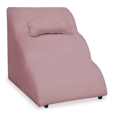 Imagem de Escadas Escadinha Nuvem PET Cachorro Gato Veludo + Brinde- Design Fofo, Conforto Máximo- Além de Funcional, um Enfeite Charmoso para seu Lar (ROSÊ)