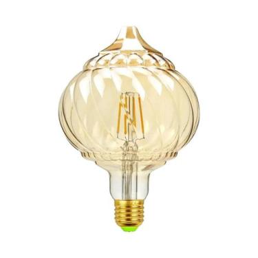 Imagem de Lâmpada LED Vintage E27 220V Filamento Espiral Dourado Retro 2700K Luz