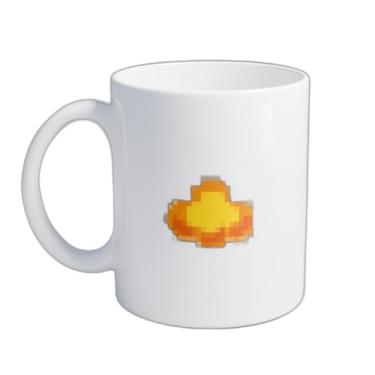 Imagem de Caneca Xícara de Café Porcelana 300ml Interface de Pixel do Jogo