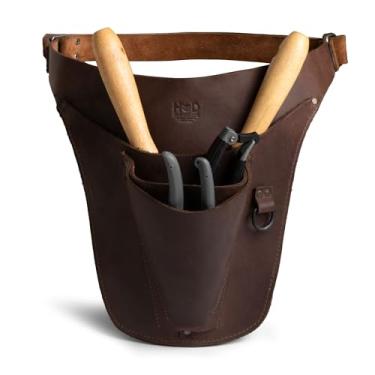 Imagem de Hide & Drink Cinto de Ferramentas Feminino Florista - Couro, Design Leve, Ajustável, Ideal para Jardinagem e Artesanato