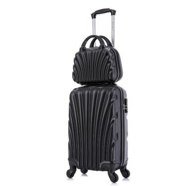 Imagem de Mala de viagem bordo Pequena Dizy + frasqueira Preta-Feminino