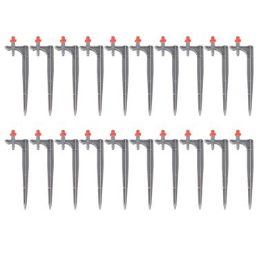Imagem de LiebeWH Bocal de Nebulização de Gotejador de Irrigação Ajustável, Cabeça de Aspersão de Emissores de Gotejamento ABS para Regar Flores Com Haste de Inserção de, Suprimentos de Jardinagem, Peças de