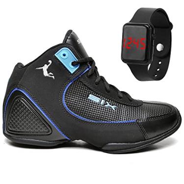Imagem de Tênis Masculino Basquete Six Street Original + Relogio Tamanho:38;Cor:Azul;Gênero:Homem