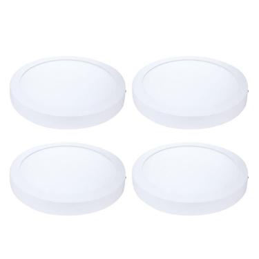 Imagem de Kit 4 Painel Plafon Led Sobrepor Red Neutra 4000K 12W 17Cm