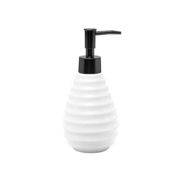 Imagem de WOLFF - Porta Sabonete Líquido de Cerâmica Colméia Branco 330ml