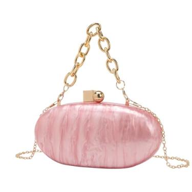 Imagem de ZUC Bolsas femininas de acrílico, bolsas mensageiro de ombro, bolsas de telefone, rosa, One Size