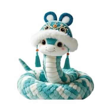 Imagem de Boneco Do Ano Da Serpente, Mascote De Pelúcia Estilo Chinês, Brinquedo