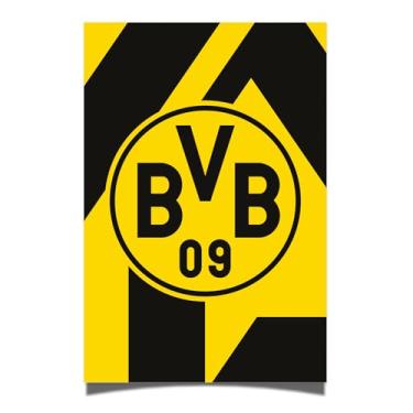 Imagem de Desert Cactus Pôster Borussia Dortmund FC BVB Alemão Alemanha Die Schwarzgelben Futebol 28 x 43 cm Decoração de escritório Decoração Oficial Fan Gear (28 x 43 cm, Versão D)